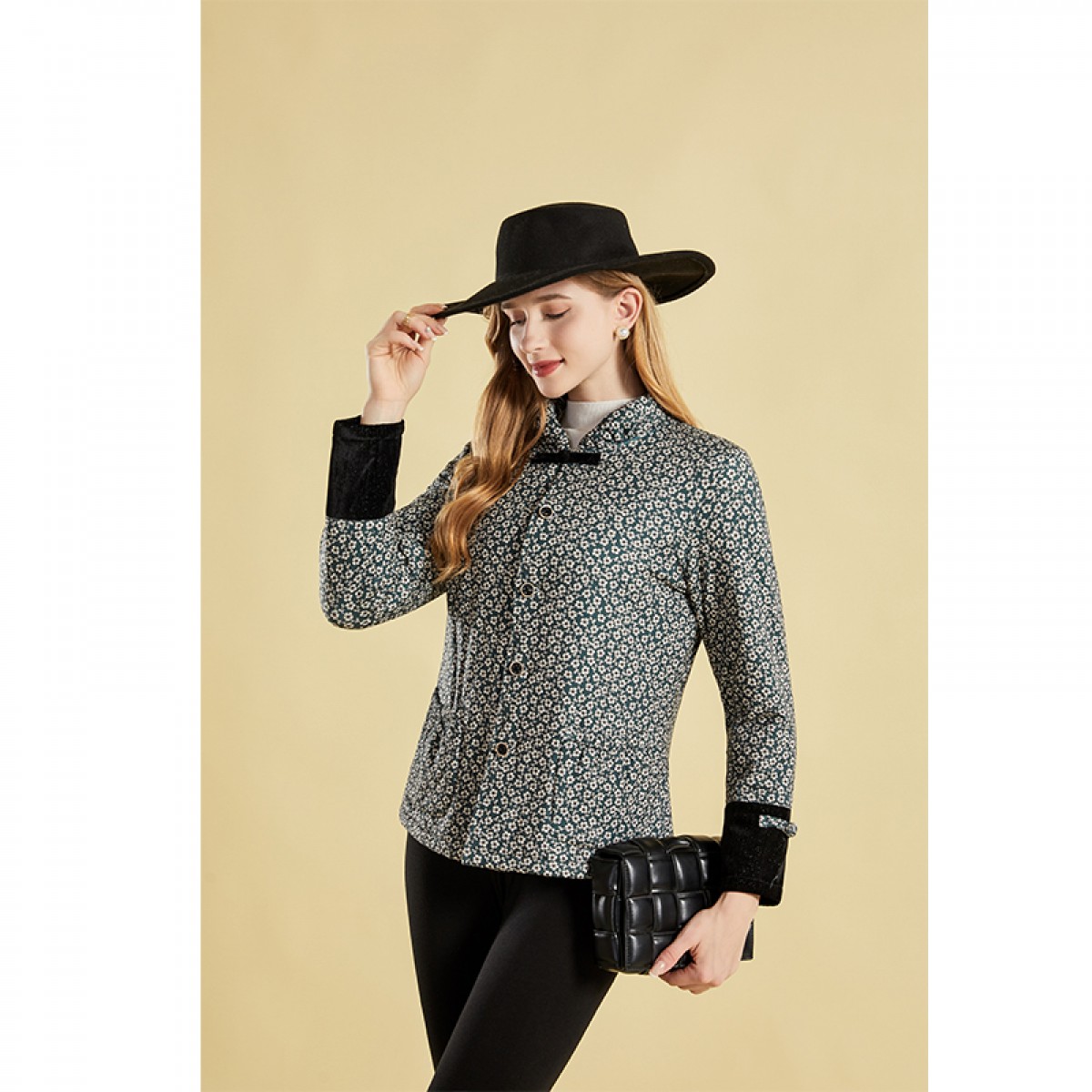 HONGLIU/红柳羊毛保暖棉袄女款（锁温升级）居家可外穿