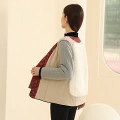 HONGLIU/红柳羊毛保暖棉袄女款红色（锁温升级）居家可外穿